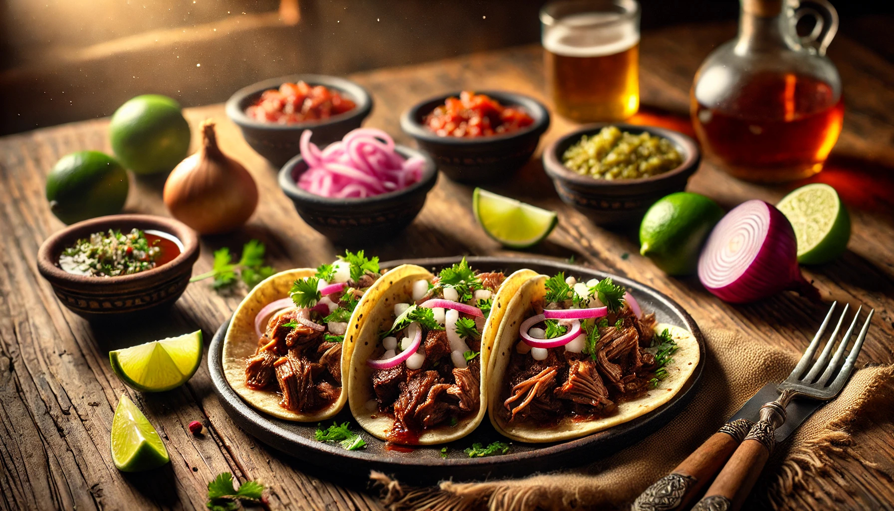 Juicy steaming barbacoa